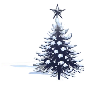 Transparent Christmas Tree In Snow PNG Hqw71 PNG