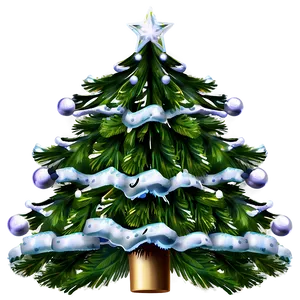 Transparent Christmas Tree Top View PNG 05262024 PNG