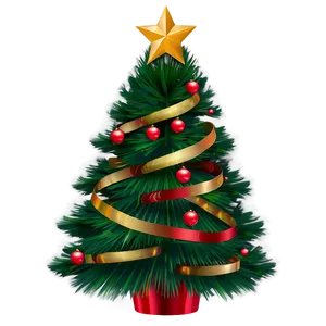 Transparent Christmas Tree Top View PNG Elw PNG