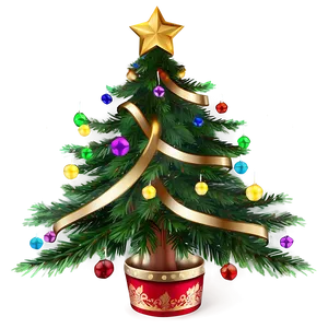 Transparent Christmas Tree Top View PNG Uop52 PNG