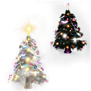 Transparent Christmas Tree With Lights Png 05262024 PNG image