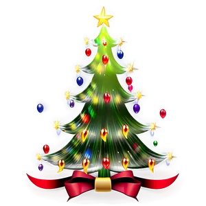 Transparent Christmas Tree With Lights Png 29 PNG image