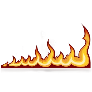 Transparent Fire Border PNG 47