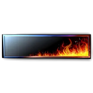 Transparent Fire Border PNG Xua56