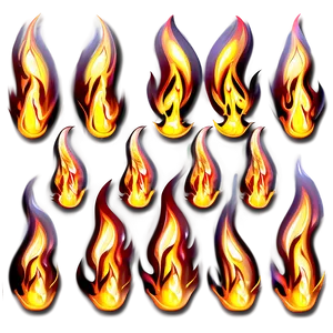 Transparent Fire Flames Clipart PNG Ual53 PNG