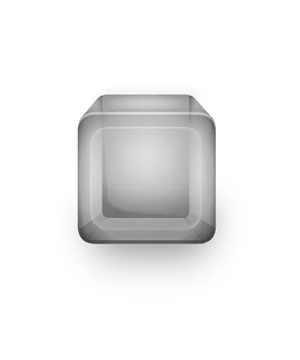 Transparent Glass Cube Black Background PNG image