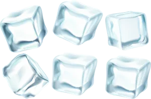 Transparent Ice Cubes Background PNG image
