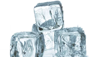 Transparent Ice Cubes Stacked PNG image