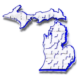 Transparent Michigan Silhouette Png 06262024 PNG image