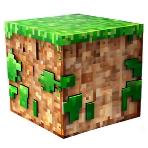 Transparent Minecraft Grass Block Png Pof PNG image