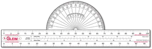 Transparent Navigation Plotter Protractor PNG image