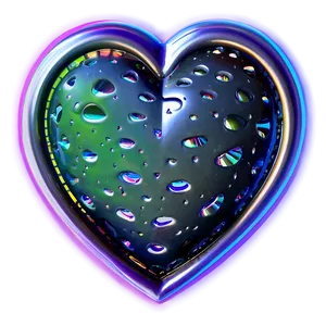 Transparent Neon Heart PNG Cfg