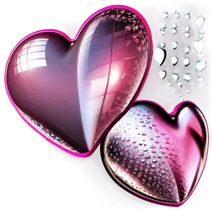 Transparent Pink Heart PNG Dkc
