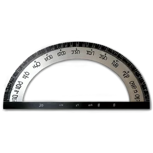 Transparent Protractor For Math Png 8 PNG image