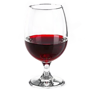 Transparent Red Wine Glass PNG 06262024