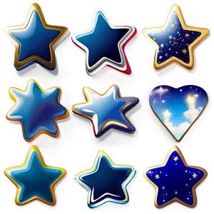 Transparent Stars Clipart PNG Jwr74