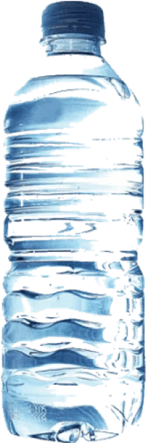 Transparent Water Bottle Distorted Design