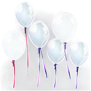 Transparent White Balloons Png 06122024 PNG image