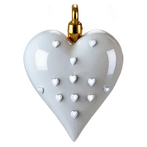 Transparent White Heart PNG 81