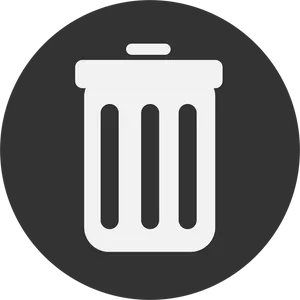 Trash Can Icon Simple Design PNG image