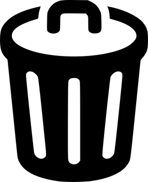 Trash Can Outline Vector PNG image