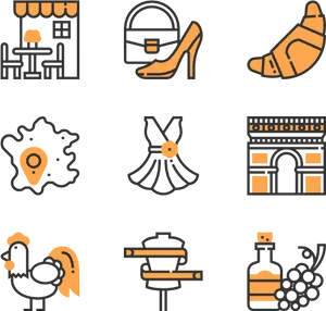 Travel_and_ Culture_ Icons_ Set PNG