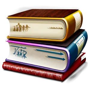 Travel Books Stack PNG Ila