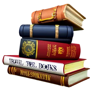 Travel Books Stack Png Tna22 PNG image