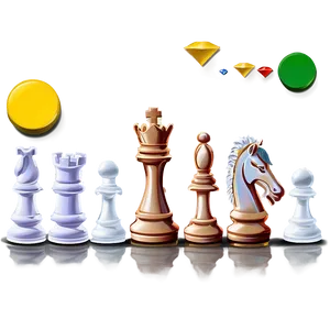 Travel Chess Pieces Portable PNG Jvb30