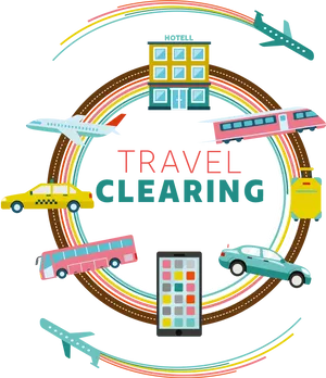 Travel Clearing Concept Illustration PNG image