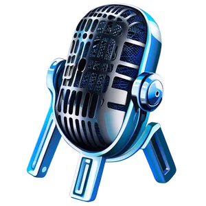 Travel-friendly Podcast Microphone PNG 06122024 PNG