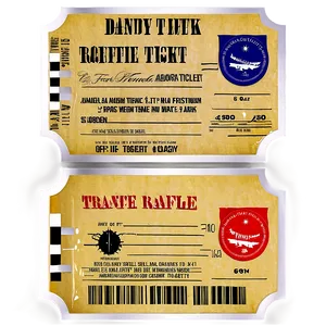 Travel Raffle Ticket PNG Eih