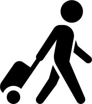 Travelerwith Suitcase Icon PNG