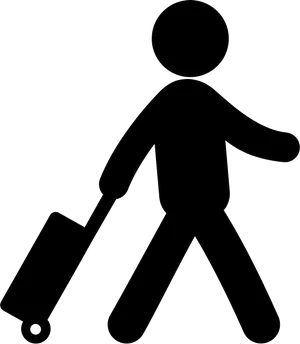 Travelerwith Suitcase Icon PNG