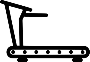 Treadmill Silhouette Outline PNG