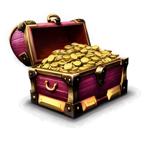 Treasure Chest Full Of Gold Png 05212024 PNG image