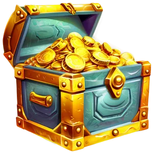 Treasure Chest Full Of Gold Png 5 PNG image