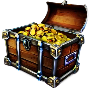 Treasure Chest With Gold Png 05252024 PNG image