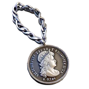 Treasure Silver Coin PNG Jks25