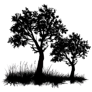 Tree Boundary Silhouette PNG Qin8 PNG