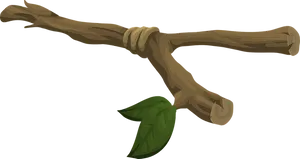 Tree Branch Single Leaf