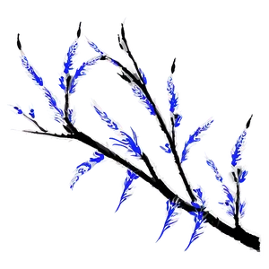 Tree Branches With Birds PNG Rfi
