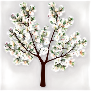 Tree Branches With Flowers PNG 88