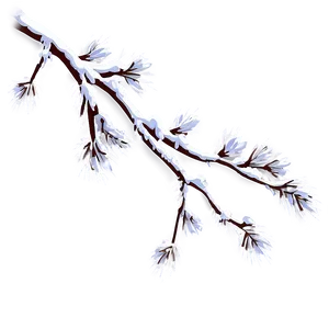 Tree Branches With Snow PNG Vmn