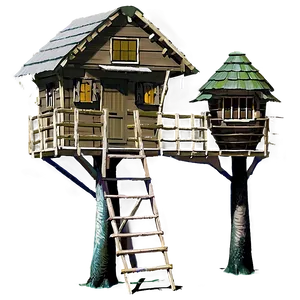 Tree House Garden PNG 94