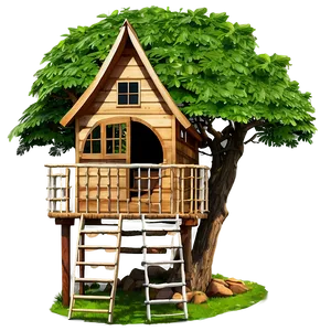 Tree House Garden PNG Btq22 PNG