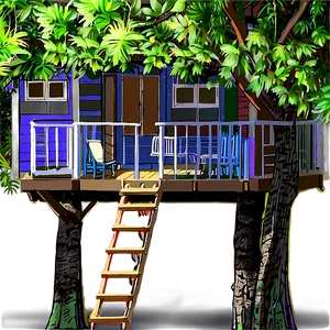 Tree House View PNG Lpy
