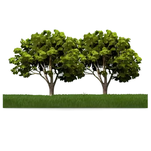 Tree Line Horizon Graphic Png 06292024 PNG image