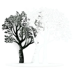 Tree Line Silhouette C PNG image