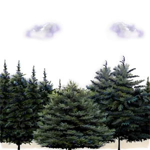 Tree Line Vista PNG Cpu